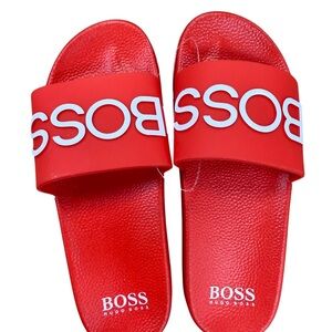 Hugo Boss Vibrant Red Slides
